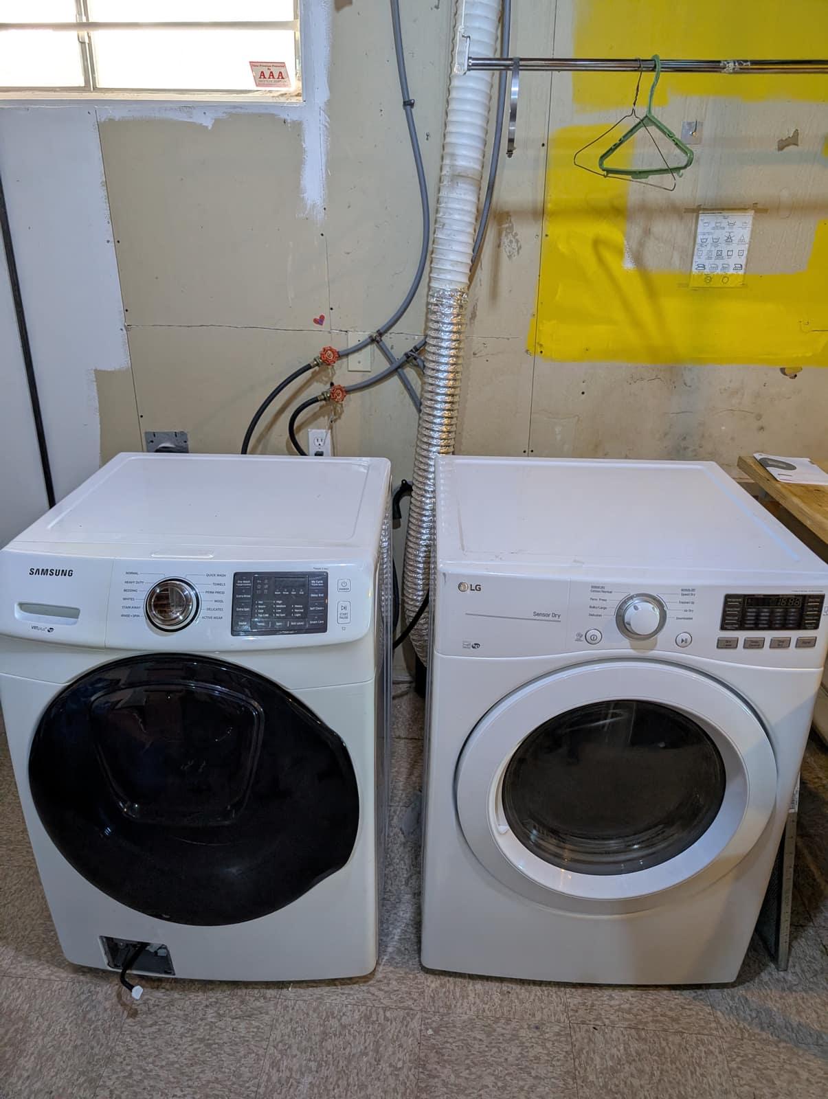 Laundry in the Huntington Hills walkout suite